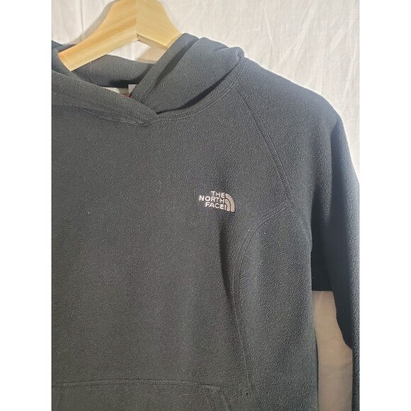 North Face Women's Fleece Hoodie S Black Pullover - Picture 2 of 7